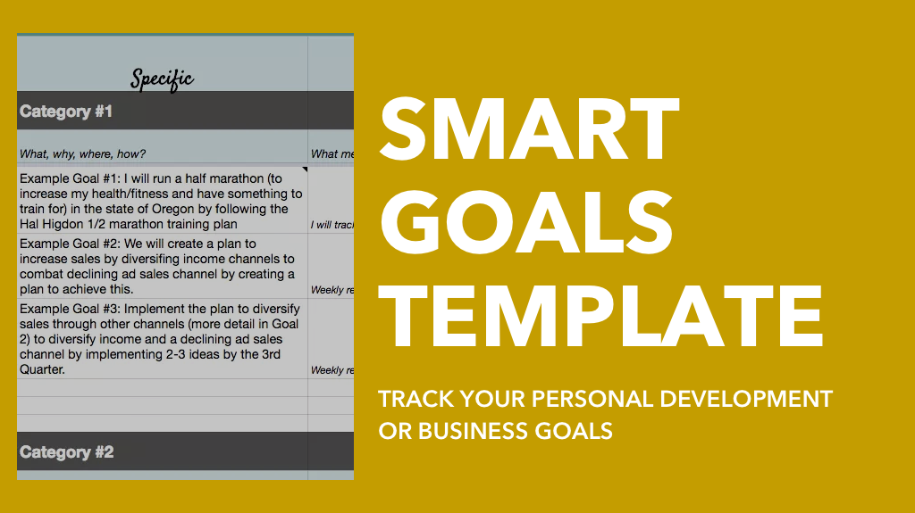 SMART Goals Template